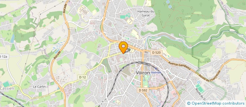 localisation de l'entreprise CASMOFLORE  VOIRON