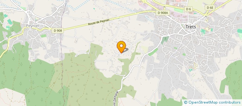 localisation de l'entreprise CASO BTP  TRETS