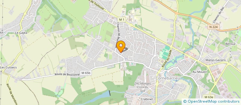 localisation de l'entreprise CASOMA  BLAGNAC