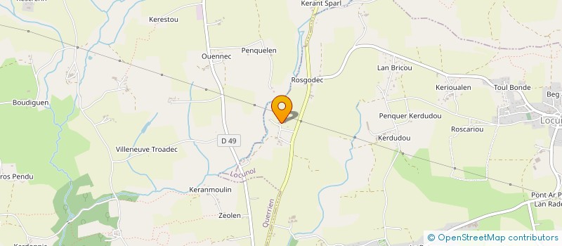 localisation de l'entreprise CASPAR PEINTURE  LOCUNOLE