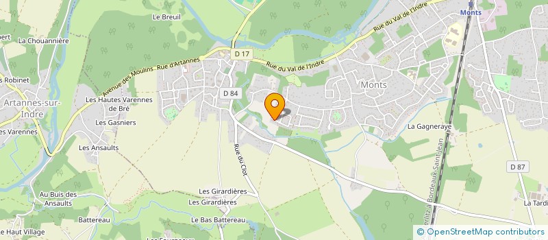 localisation de l'entreprise CASPRACORP  MONTS