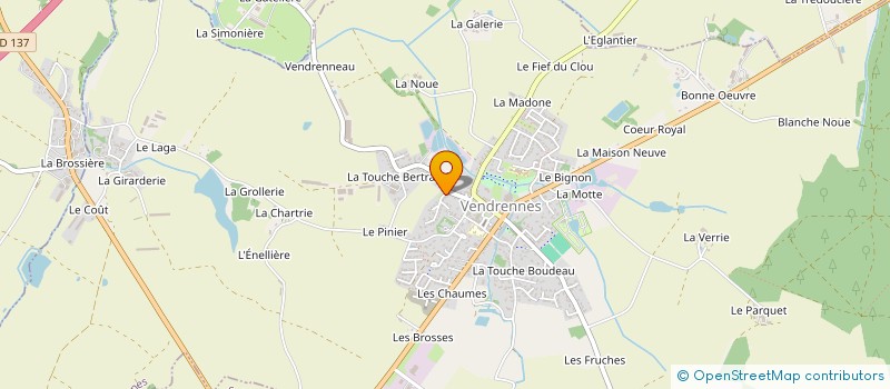 localisation de l'entreprise CASQ' ROUTE  VENDRENNES