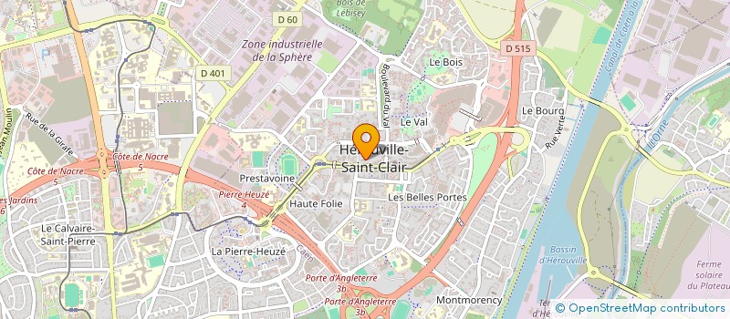 localisation de l'entreprise CASR COURTAGE D'AFFAIRES SERVICES ET RECHERCHES à HEROUVILLE-SAINT-CLAIR