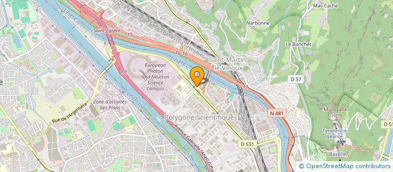 localisation de l'entreprise CASRA CAPITAL à GRENOBLE