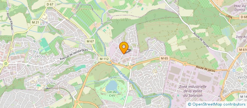 localisation de l'entreprise CASS  LE CRES