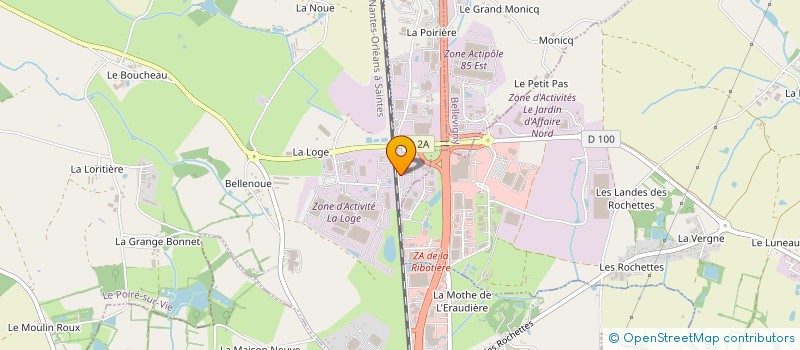 localisation de l'entreprise CASS'AUTO  LE POIRE-SUR-VIE