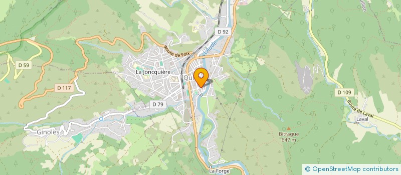 localisation de l'entreprise CASSA INVESTMENTS à QUILLAN