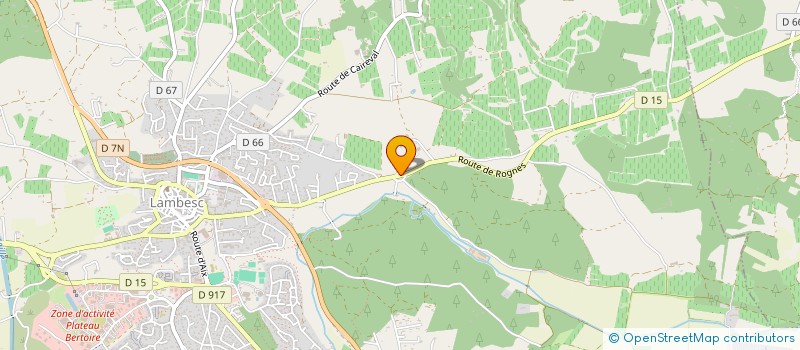 localisation de l'entreprise CASSAGNE  LAMBESC