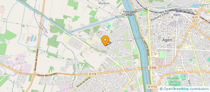 localisation de l'entreprise CASSAGNE  LE PASSAGE