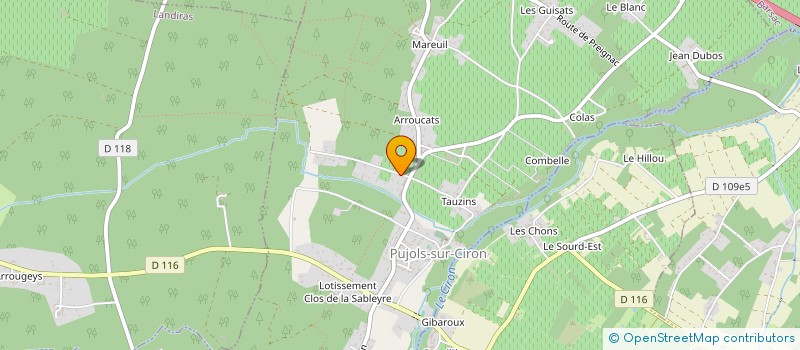 localisation de l'entreprise CASSAGNE FRERES à TOULENNE