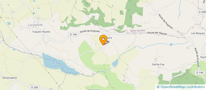 localisation de l'entreprise CASSAGNE LUC  LACEPEDE