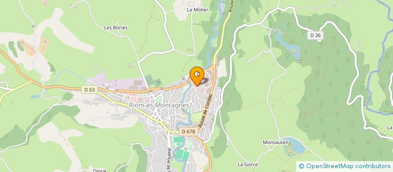 localisation de l'entreprise CASSAGNE PONS AFFINAGE à RIOM-ES-MONTAGNES
