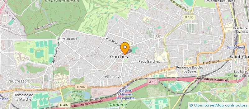 localisation de l'entreprise CASSAGNES-MILLERET  GARCHES