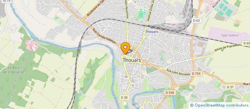 localisation de l'entreprise CASSANDRA  THOUARS