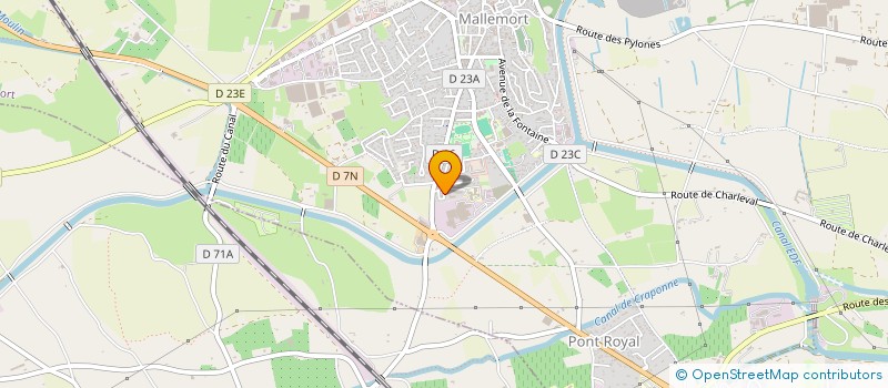 localisation de l'entreprise CASSANDRA, UN SOUFFLE D'ANGE  MALLEMORT