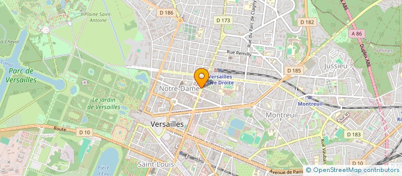 localisation de l'entreprise CASSANDRE 29 à VERSAILLES