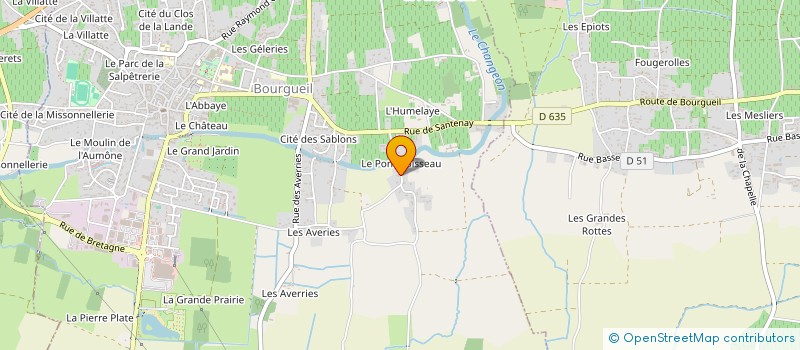 localisation de l'entreprise CASSANDRE  BOURGUEIL