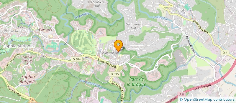 localisation de l'entreprise CASSANDRO  BIOT