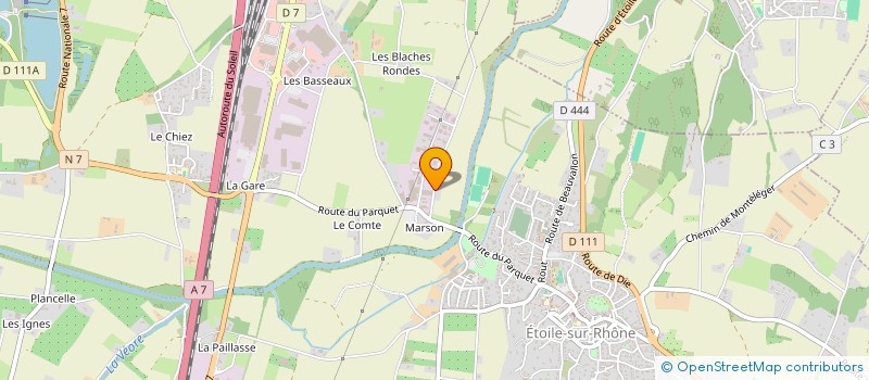 localisation de l'entreprise CASSANDY  ETOILE-SUR-RHONE