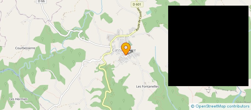 localisation de l'entreprise CASSANIM' à CASSANIOUZE