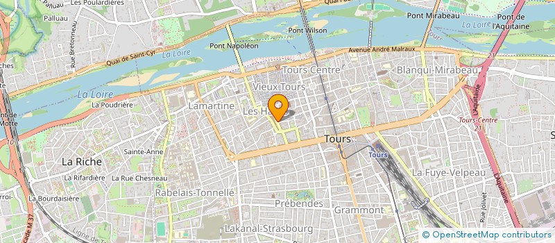 localisation de l'entreprise CASSD'HALLES à TOURS
