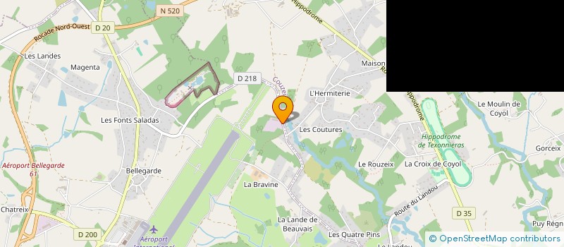 localisation de l'entreprise CASSE AUTO 87 BELLEGARDE à LIMOGES