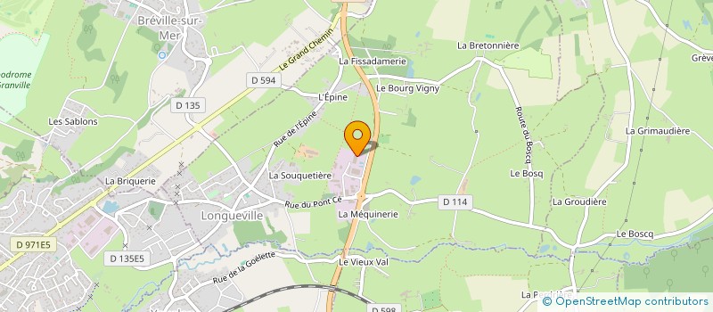 localisation de l'entreprise CASSE AUTO LUDOS  COUDEVILLE-SUR-MER