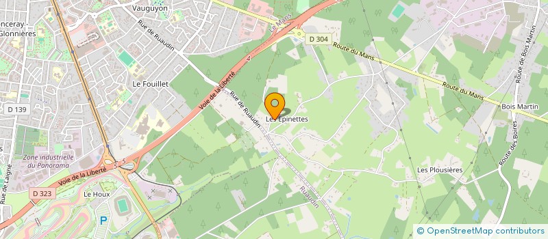 localisation de l'entreprise CASSE AUTO MANCELLE à CHANGE