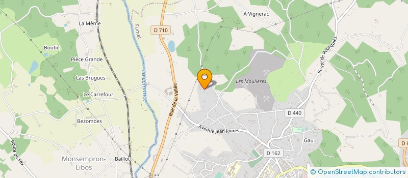 localisation de l'entreprise CASSE AUTOS SARPY-EDOUIDI  FUMEL