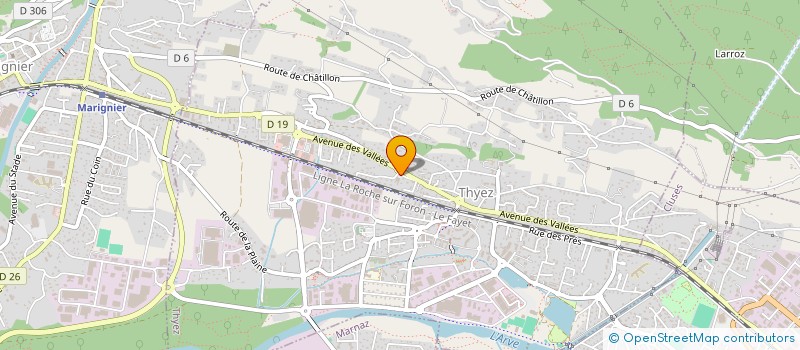 localisation de l'entreprise CASSE AUTOS TCHIJAKOFF  THYEZ