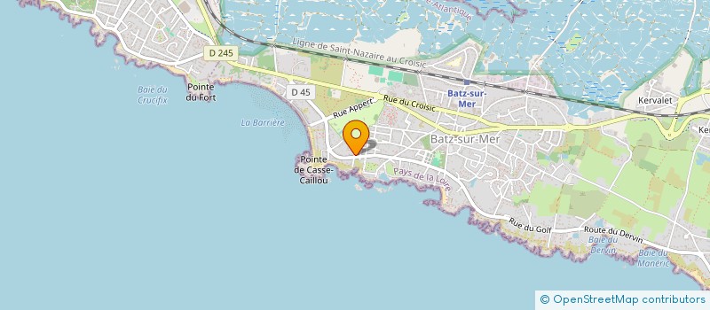 localisation de l'entreprise CASSE CAILLOU BARRAY  BATZ-SUR-MER