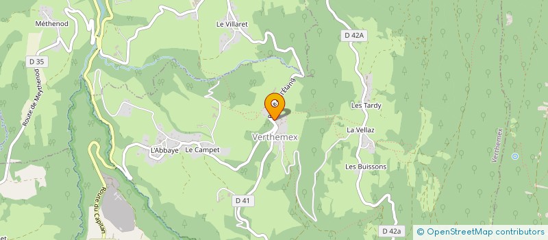 localisation de l'entreprise CASSE CROUTE CHANTIER ET PATRIMOINE  VERTHEMEX