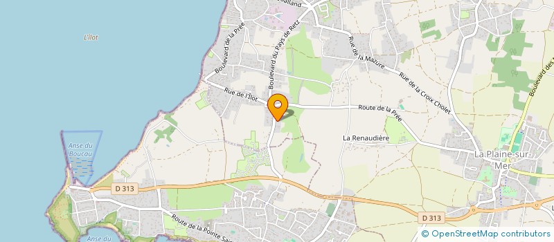 localisation de l'entreprise CASSE NOISETTE à LA PLAINE-SUR-MER