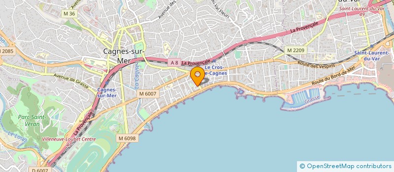 localisation de l'entreprise CASSE-NOISETTE à CAGNES-SUR-MER
