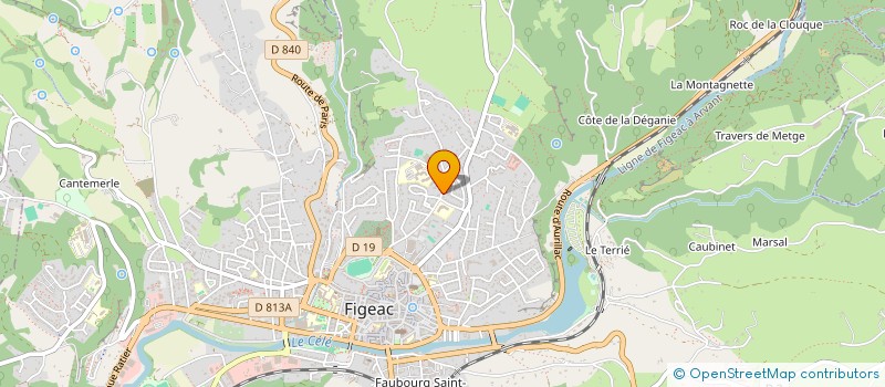 localisation de l'entreprise CASSE-TETE COMPAGNIE  FIGEAC