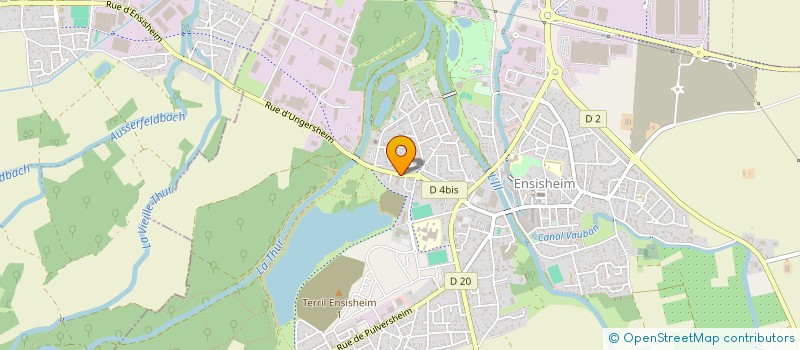 localisation de l'entreprise CASSEA  ENSISHEIM