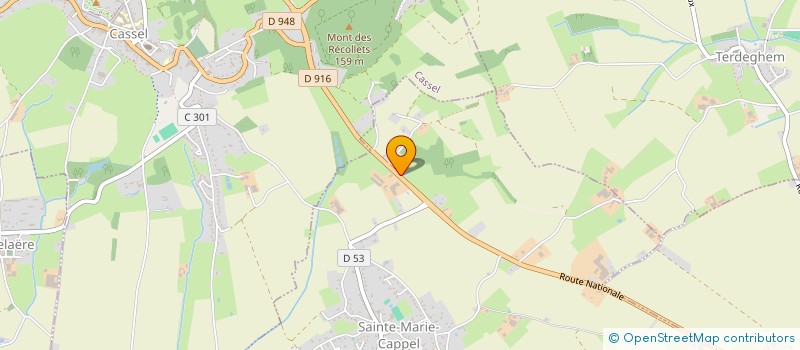 localisation de l'entreprise CASSEL PAINTBALL PARK  SAINTE-MARIE-CAPPEL