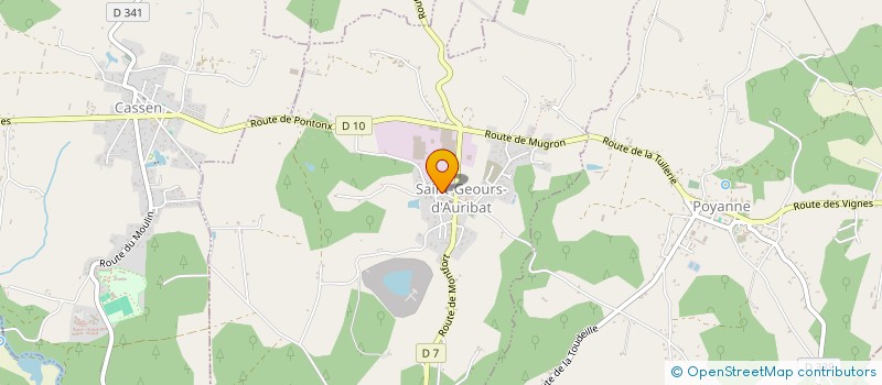 localisation de l'entreprise CASSEN SAINT GEOURS BASKET  SAINT-GEOURS-D'AURIBAT