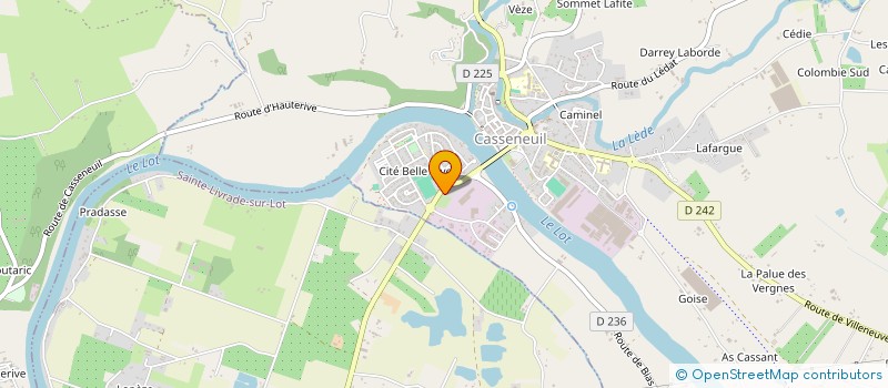 localisation de l'entreprise CASSENEUIL CONTROLE AUTO  CASSENEUIL