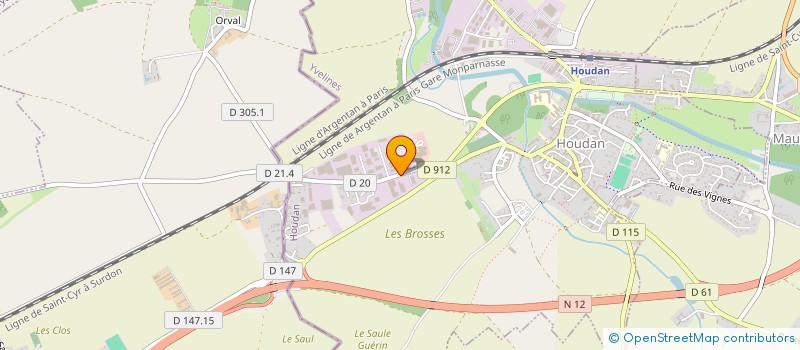 localisation de l'entreprise CASSERON CAPITAL  HOUDAN