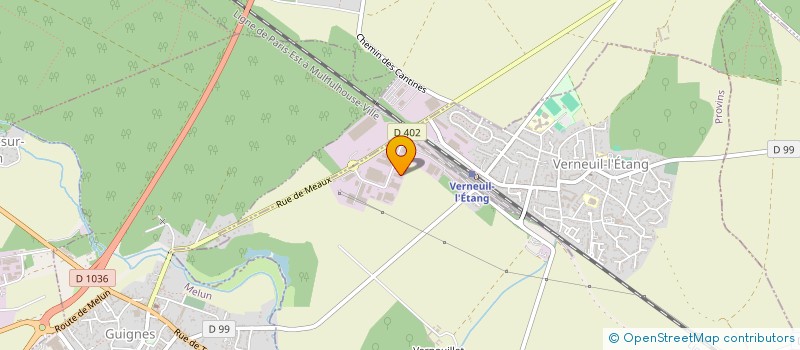 localisation de l'entreprise CASSESE à VERNEUIL-L ETANG