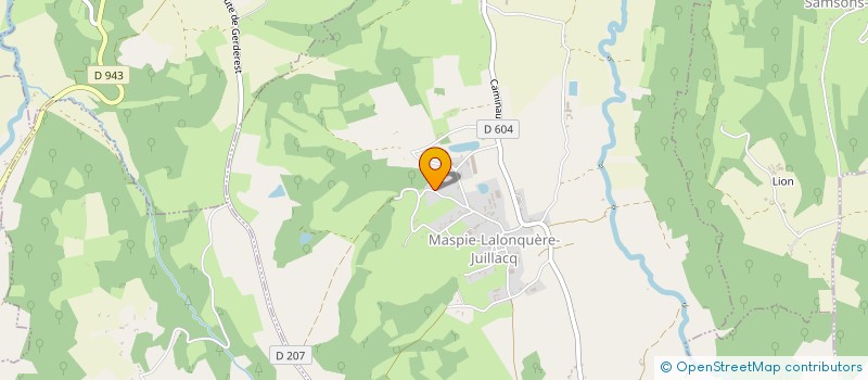 localisation de l'entreprise CASSET SERVICES  MASPIE-LALONQUERE-JUILLACQ