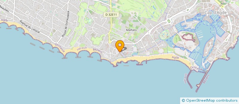 localisation de l'entreprise CASSEVILLE à AGDE
