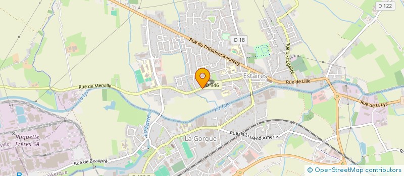 localisation de l'entreprise CASSEZ ET CIE à ESTAIRES