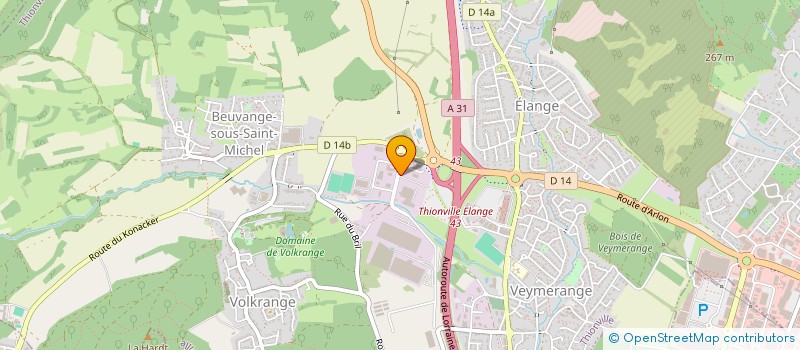 localisation de l'entreprise CASSI à THIONVILLE