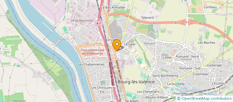 localisation de l'entreprise CASSI PRO  BOURG-LES-VALENCE