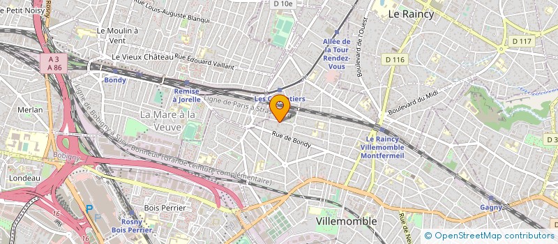 localisation de l'entreprise CASSIN & ASSOCIES à VILLEMOMBLE