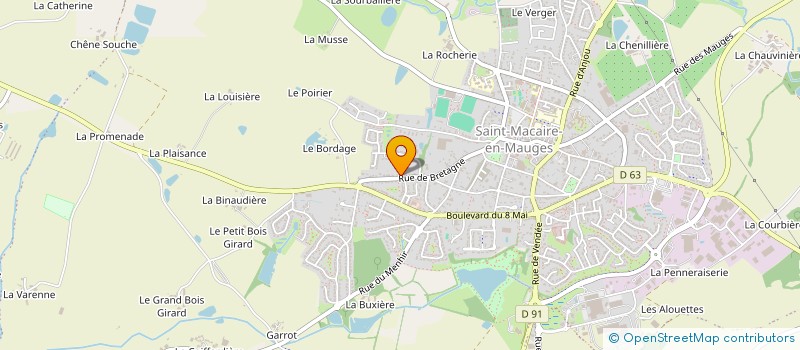localisation de l'entreprise CASSIN PAYSAGISTES PERE ET FILS à SEVREMOINE