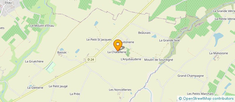 localisation de l'entreprise CASSIN PIERRE  CHEMILLE-EN-ANJOU