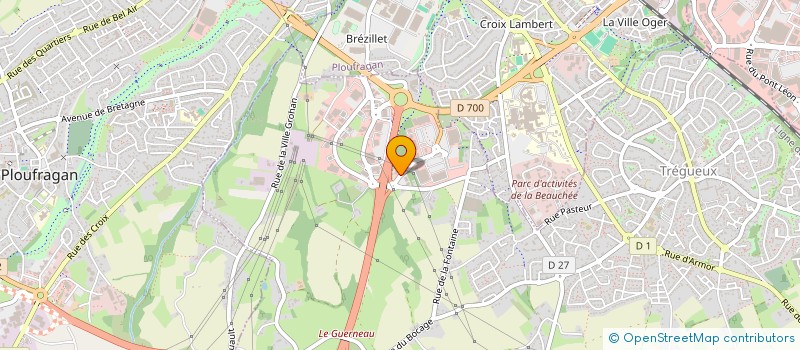 localisation de l'entreprise CASSINALE  TREGUEUX